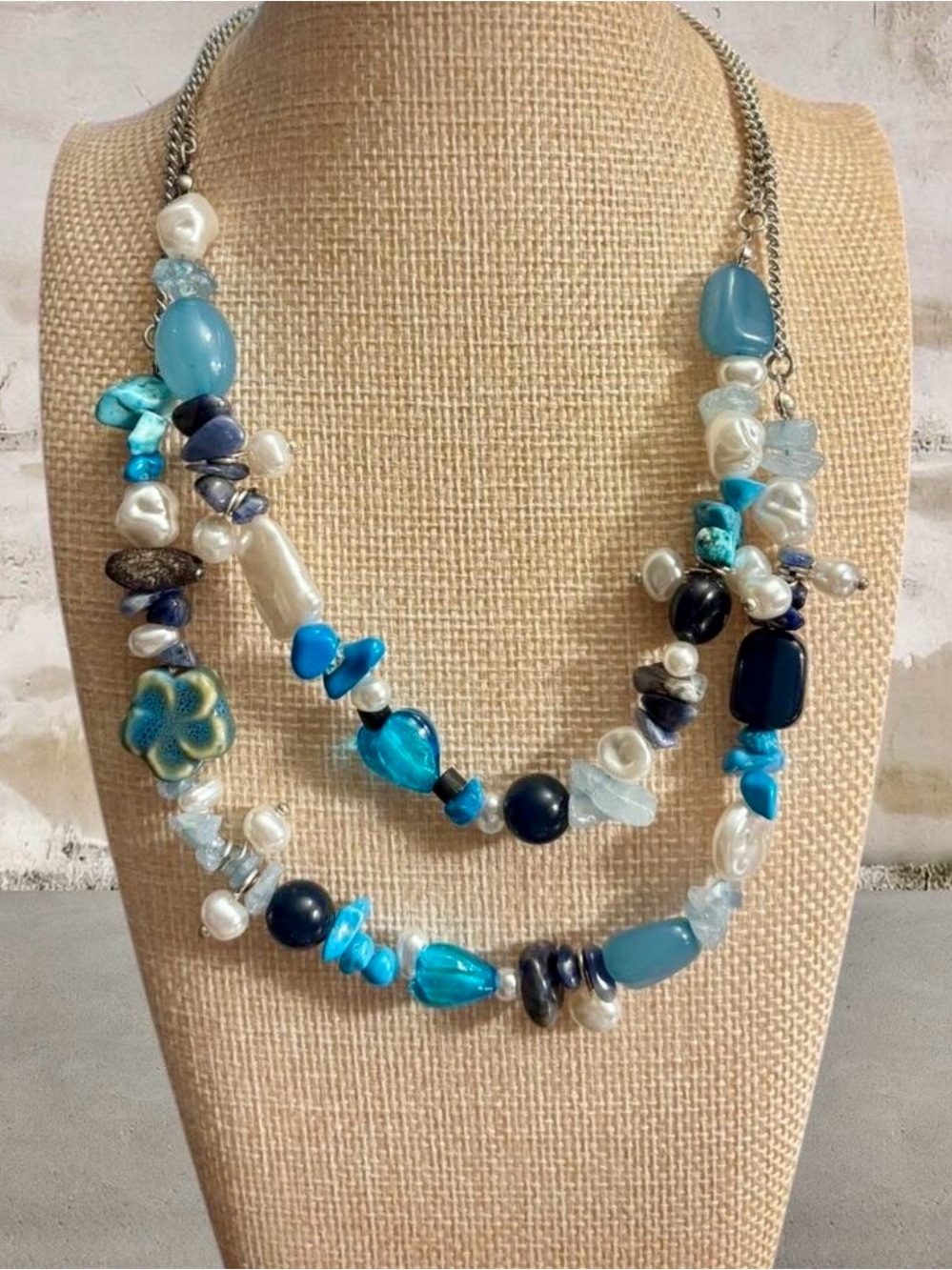 Free People,”Steal The Show” Choker in Turquoise, NWOT, adjustable clasp closure